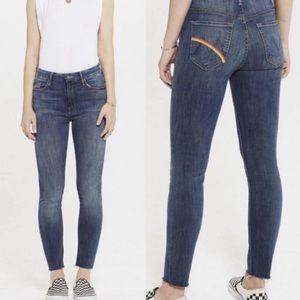 MOTHER High Waisted Looker Ankle Fray Size 26